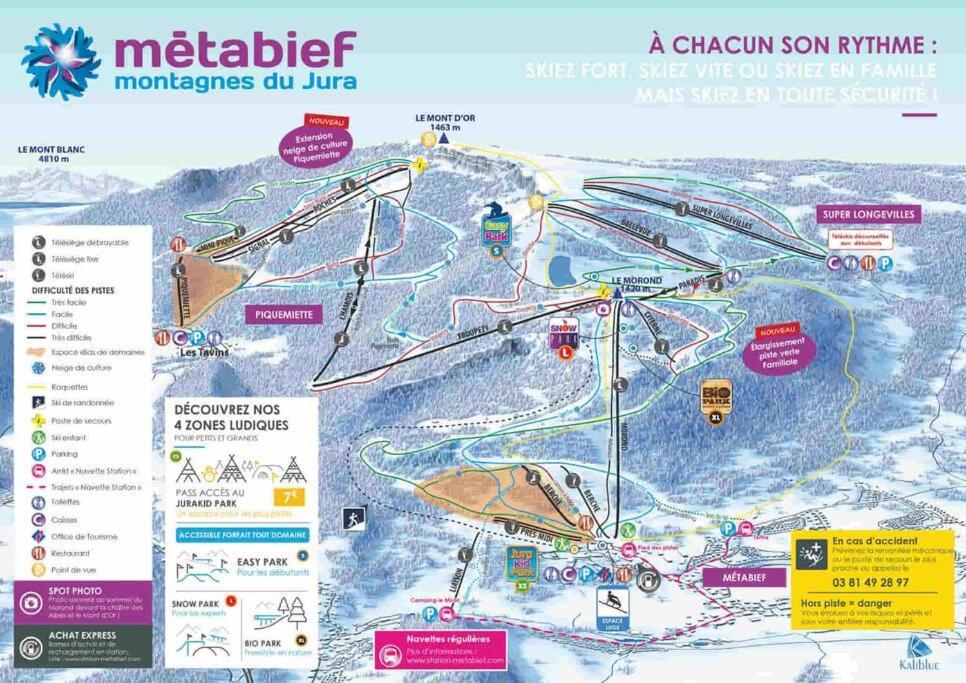 Detente Au Coeur De La Station Métabief Eksteriør bilde